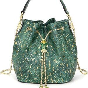 Women's Green Crystal Rhinestone Modern Sparkly Wedding Crossbody Clutch
